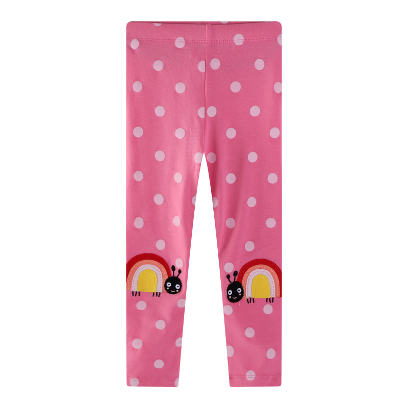 Baby Clothing Knitting Patterns - Pantalones Leggings de Niña con Apliques