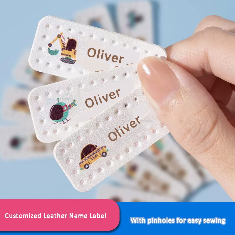 Baby Clothing Labels - Etiqueta de cuero personalizada con nombre,