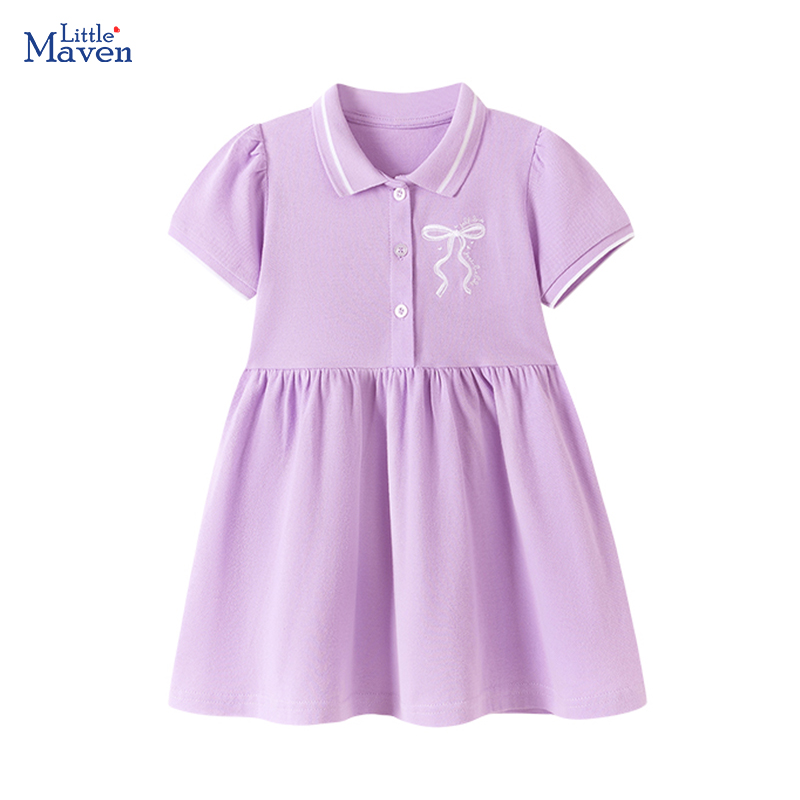 Baby Clothing Knitting Patterns - Vestido Little Maven para niñas, ropa