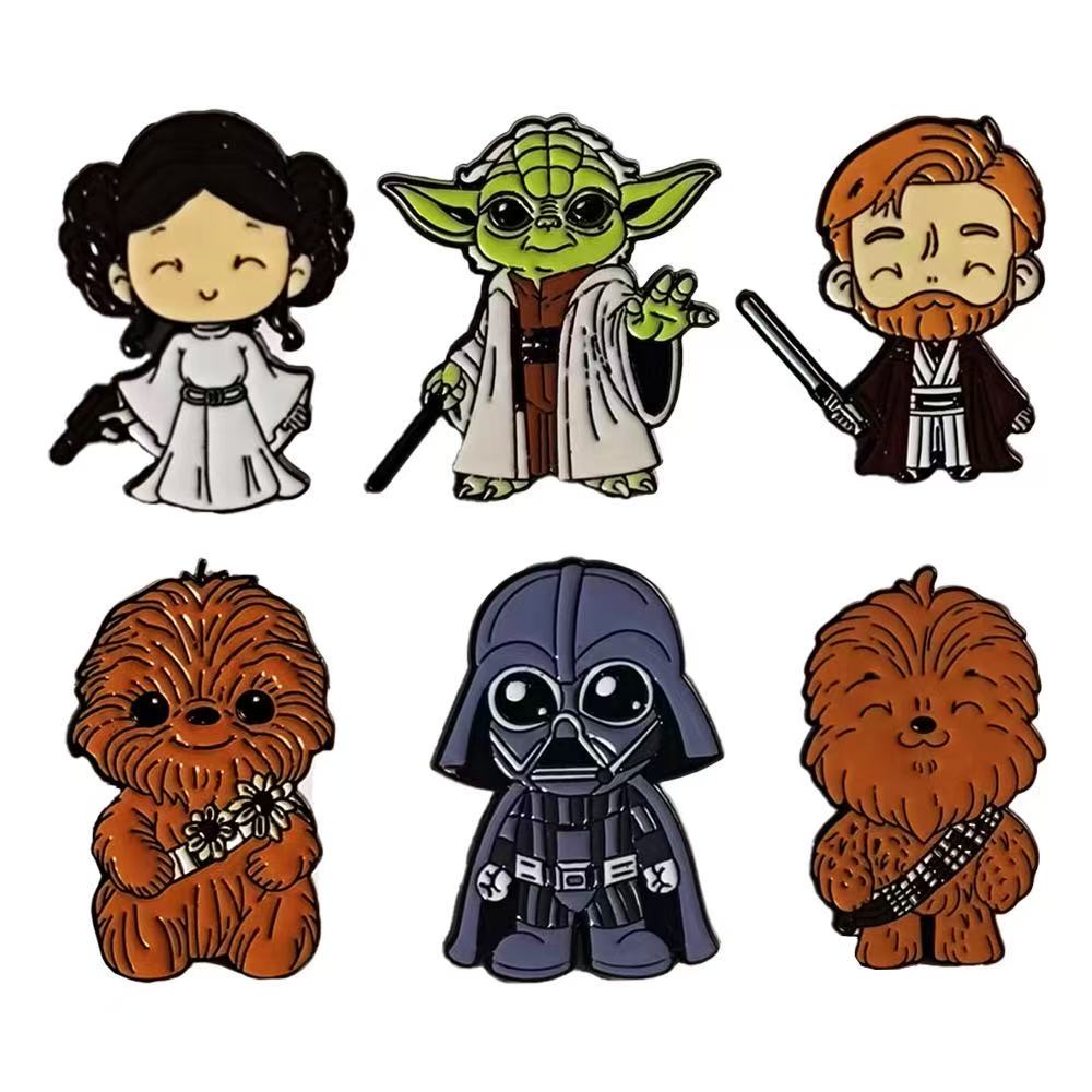 Baby Yoda Clothing - Juego de 6 Broches de Star