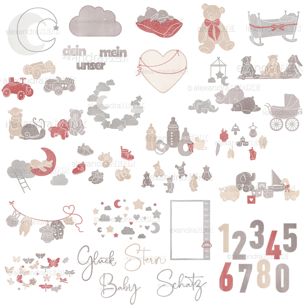 Baby Clothing Model - Troqueles de corte de metal Piggy