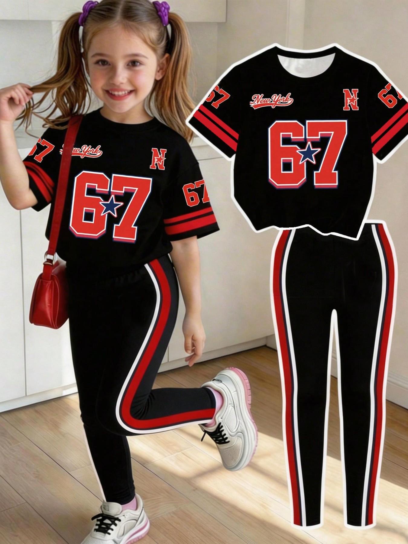 Toddler Legging Set - Conjunto informal de verano y otoño