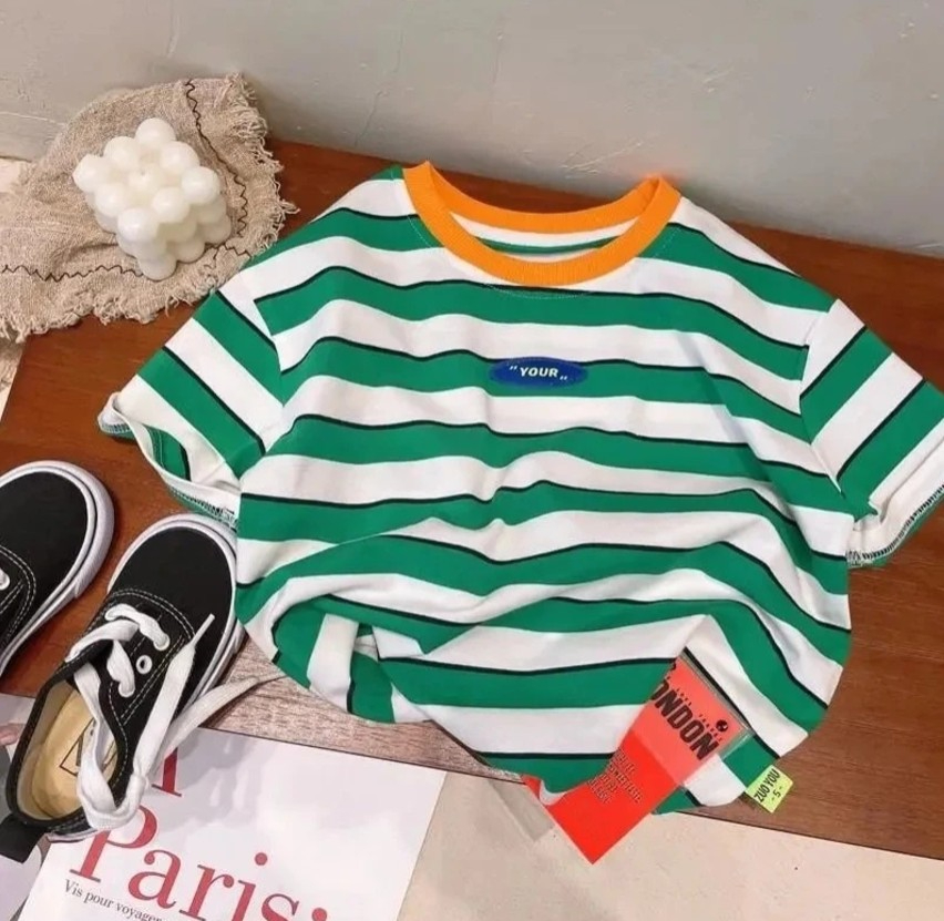 Camiseta de manga corta a raya - Baby Clothing Knitting Patterns reseña y precio