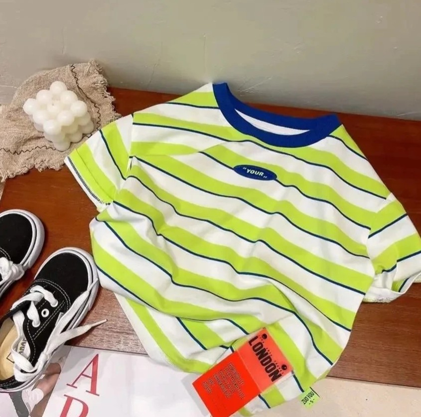 Camiseta de manga corta a raya - Baby Clothing Knitting Patterns reseña y precio