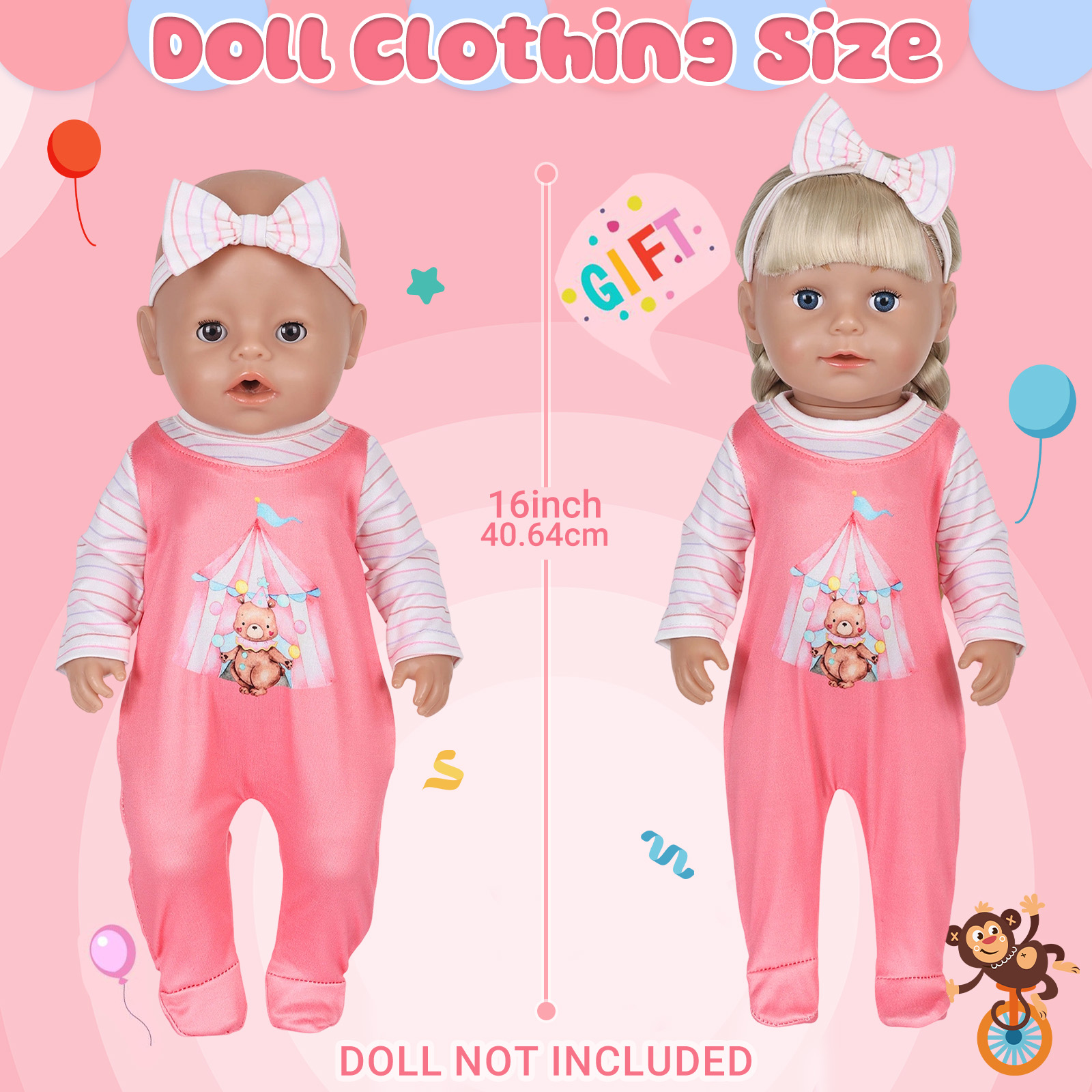 Ropa para muñecas de 16-18 pul - Baby Clothing Unisex reseña y precio