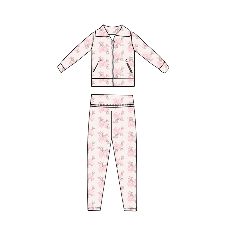Ropa para niños con lazos rosa - Toddler Legging Set reseña y precio