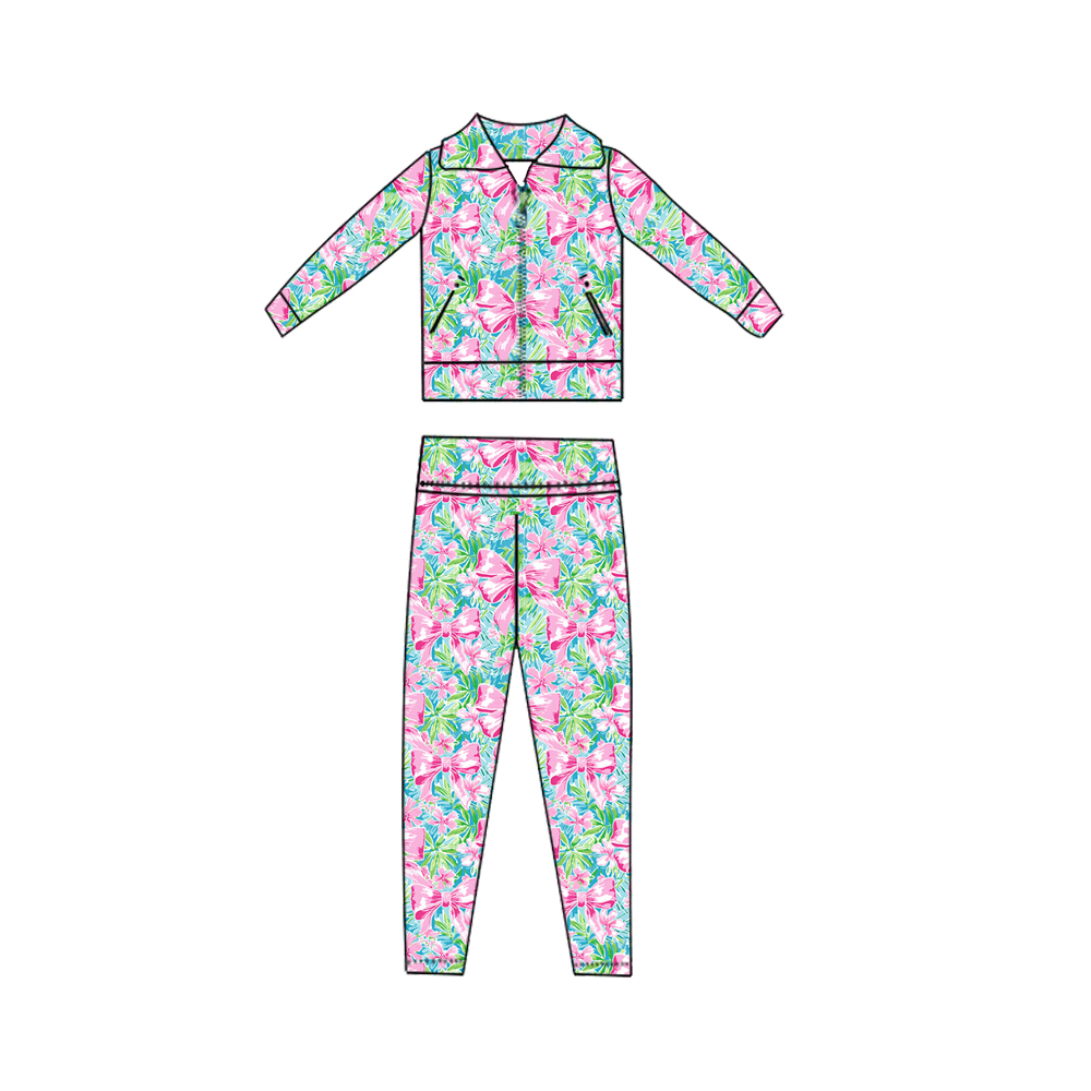 Ropa para niños con lazos rosa - Toddler Legging Set reseña y precio