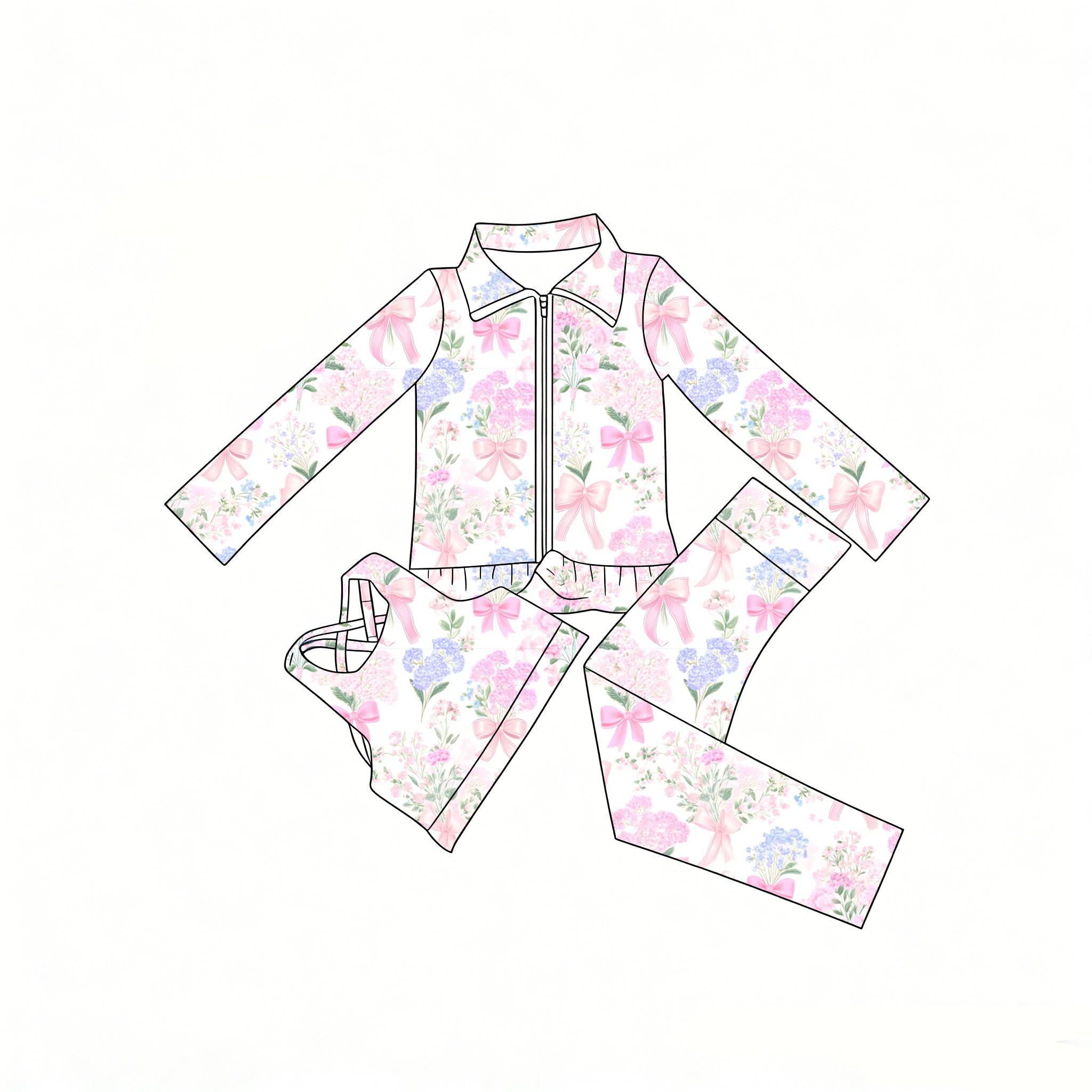 Traje de 3 Piezas para Niña, C - Toddler Legging Set reseña y precio