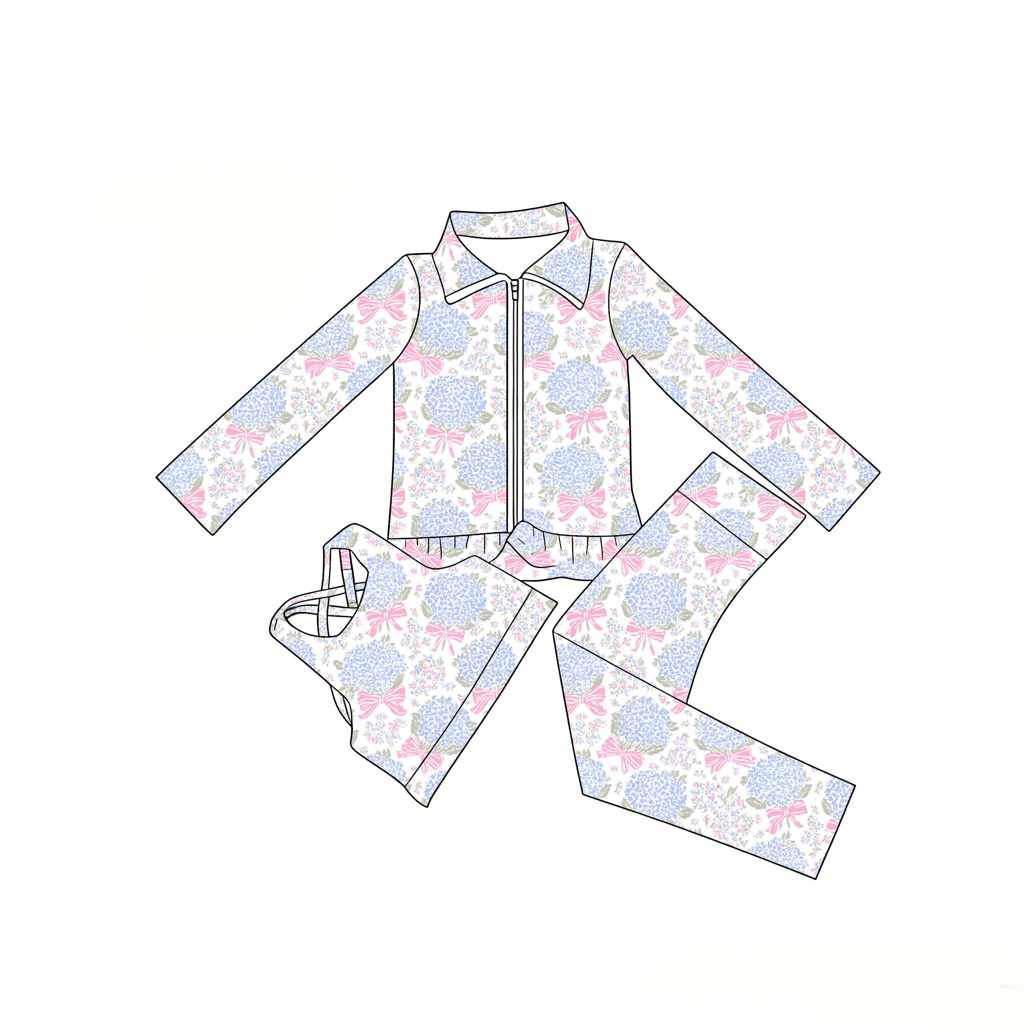 Traje de 3 Piezas para Niña, C - Toddler Legging Set reseña y precio