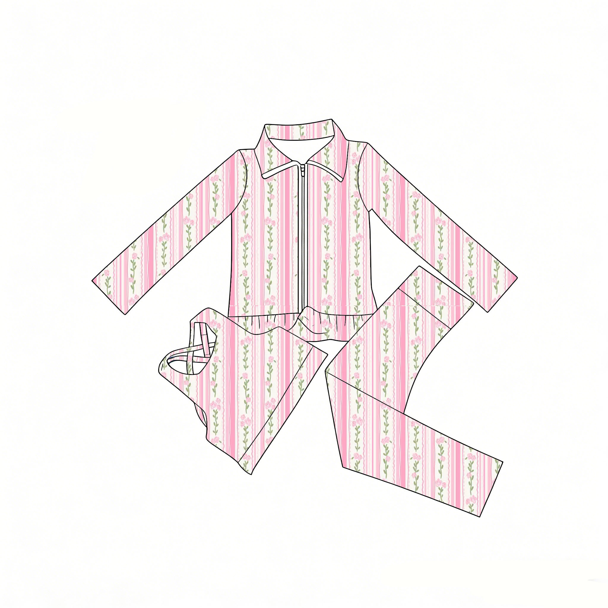 Traje de 3 Piezas para Niña, C - Toddler Legging Set reseña y precio