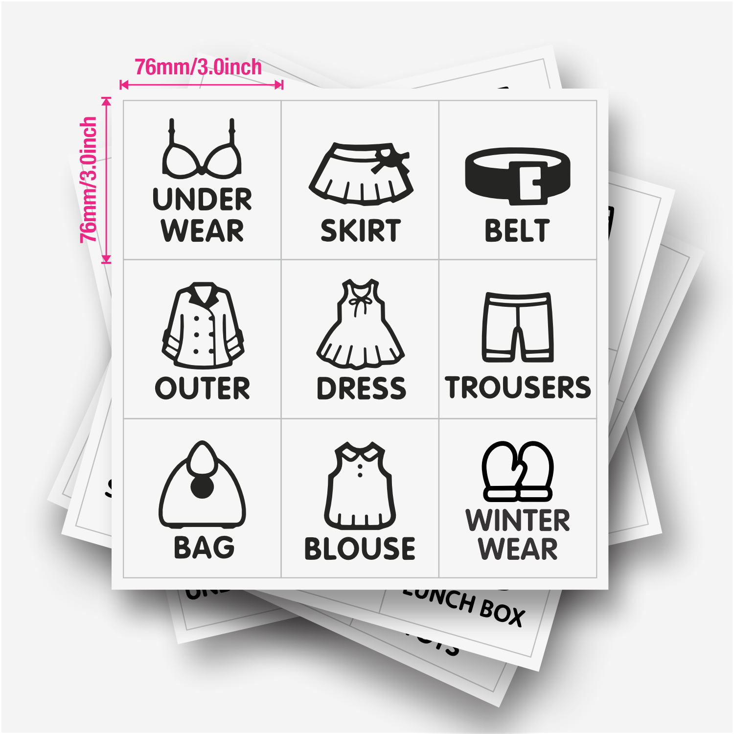 9 etiquetas/hoja, etiquetas or - Baby Clothing Labels reseña y precio